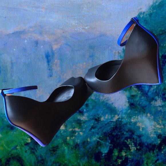 Melissa Black and Blue Women's Shoes - Picture 3 of 6